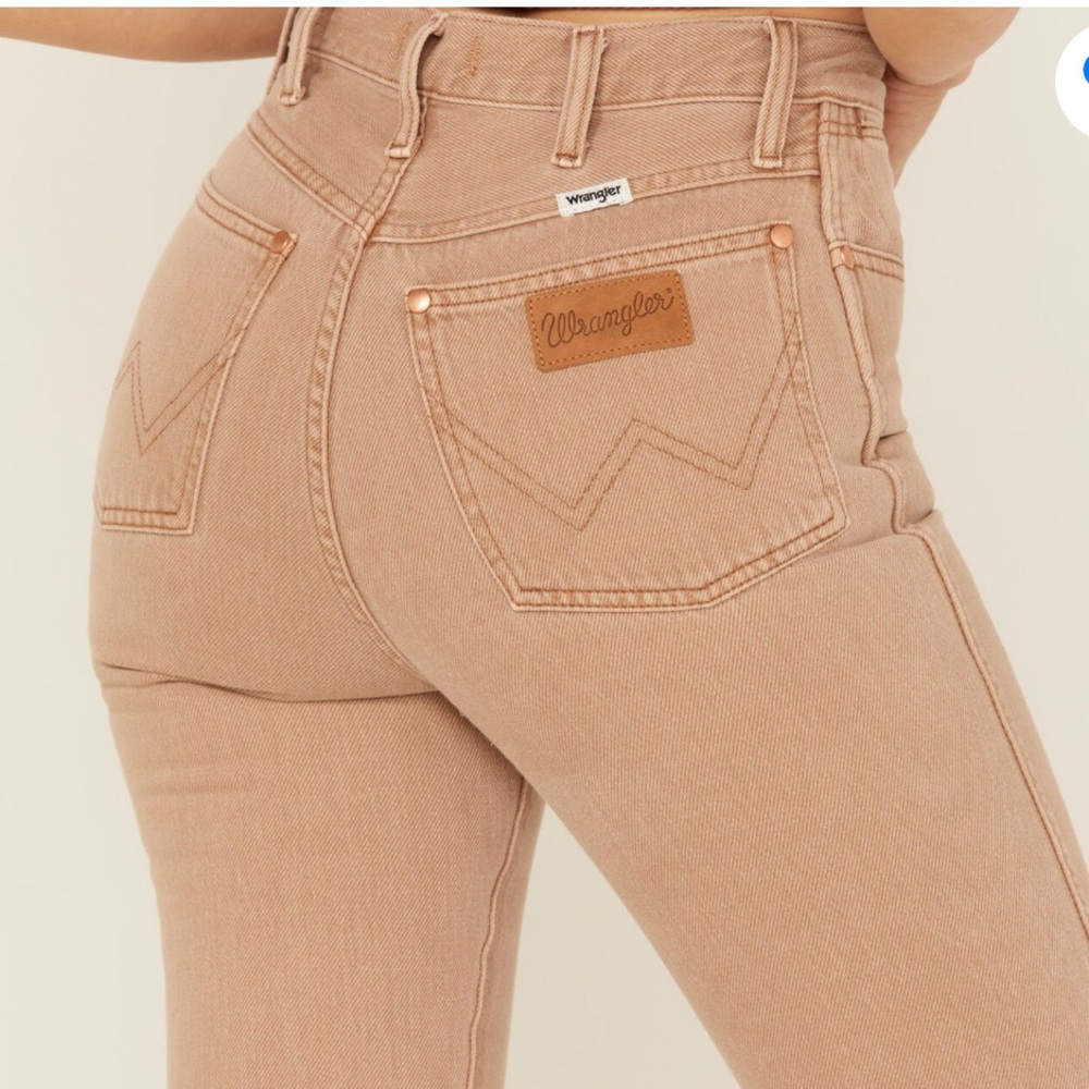Wrangler tan boot cut jeans